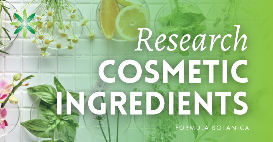 2018-07 Research cosmetic ingredients